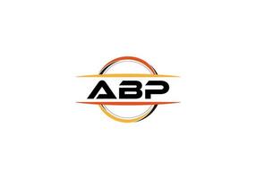 abp brief royalty mandala vorm logo. abp borstel kunst logo. abp logo voor een bedrijf, bedrijf, en reclame gebruiken. vector