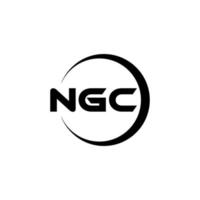 ngc brief logo ontwerp in illustratie. vector logo, schoonschrift ontwerpen voor logo, poster, uitnodiging, enz.