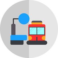 trein hou op vector icoon ontwerp