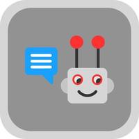 Chatbot vector icoon ontwerp