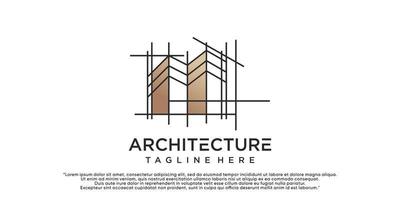 gebouw architectuur logo ontwerp inspiratie verzameling van architectuur echt landgoed logo premie vector