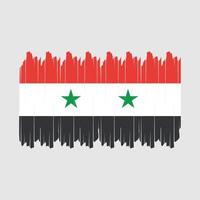 Syrië vlag borstel vector