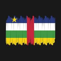 centraal Afrikaanse vlag borstel vector