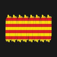 Catalonië vlag borstel vector