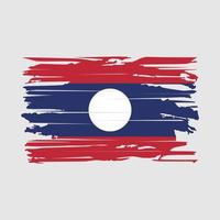 Laos vlag borstel vector