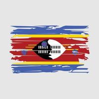 Swaziland vlag borstel vector