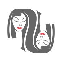 Tweelingen icoon logo ontwerp vector