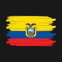 Ecuador vlag borstel vector