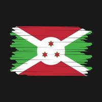 Burundi vlag borstel vector