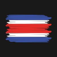 costa rica vlag borstel vector