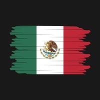 Mexico vlag borstel vector