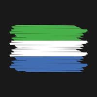 Sierra Leone vlag borstel vector