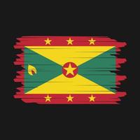 Grenada vlag borstel vector