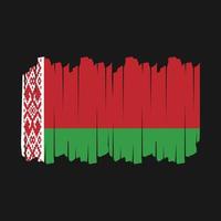 Wit-Rusland vlag borstel vector illustratie