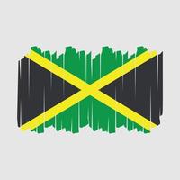 Jamaica vlag borstel vector illustratie