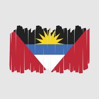 antigua vlag borstel vector illustratie