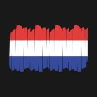 Nederland vlag borstel vector illustratie