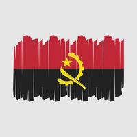 Angola vlag borstel vector illustratie