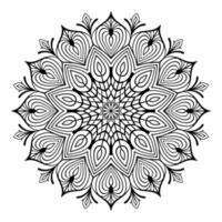 mandala kleur bladzijde patroon kunst, bloemen tekening mandala voor kleur Pagina's interieur vector