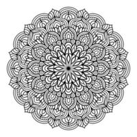 mandala kleur bladzijde patroon kunst, bloemen tekening mandala voor kleur Pagina's interieur vector