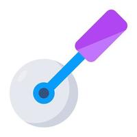 uniek ontwerp icoon van pizza snijder vector
