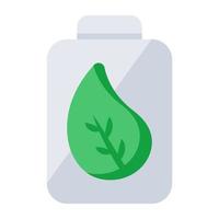 een icoon ontwerp van eco fles vector