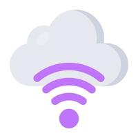 perfect design icoon van cloud wifi vector