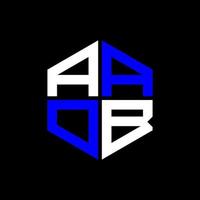 aaob brief logo creatief ontwerp met vector grafisch, aaob gemakkelijk en modern logo.