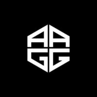 aagg brief logo creatief ontwerp met vector grafisch, aagg gemakkelijk en modern logo.