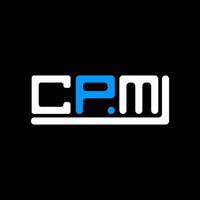 gpm brief logo creatief ontwerp met vector grafisch, gpm gemakkelijk en modern logo.