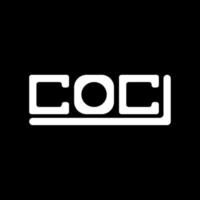 coc brief logo creatief ontwerp met vector grafisch, coc gemakkelijk en modern logo.