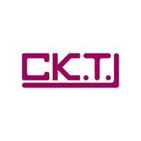 ckt brief logo creatief ontwerp met vector grafisch, ckt gemakkelijk en modern logo.