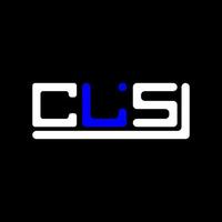 cls brief logo creatief ontwerp met vector grafisch, cls gemakkelijk en modern logo.