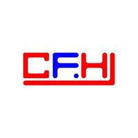 cfh brief logo creatief ontwerp met vector grafisch, cfh gemakkelijk en modern logo.