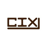 cix brief logo creatief ontwerp met vector grafisch, cix gemakkelijk en modern logo.