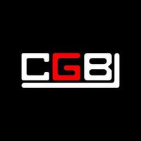 cgb brief logo creatief ontwerp met vector grafisch, cgb gemakkelijk en modern logo.