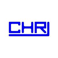chr brief logo creatief ontwerp met vector grafisch, chr gemakkelijk en modern logo.