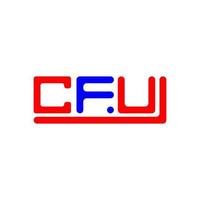 cfu brief logo creatief ontwerp met vector grafisch, cfu gemakkelijk en modern logo.