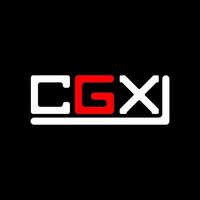 cgx brief logo creatief ontwerp met vector grafisch, cgx gemakkelijk en modern logo.