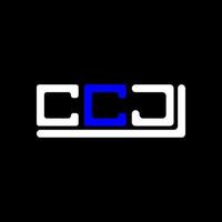 ccj brief logo creatief ontwerp met vector grafisch, ccj gemakkelijk en modern logo.