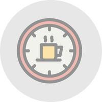 koffie tijd vector icoon ontwerp