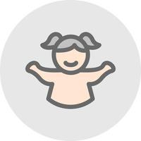 baby meisje vector icoon ontwerp