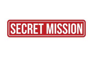 geheim missie rubber stempel. rood geheim missie rubber grunge postzegel zegel vector illustratie - vector