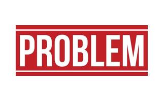 probleem rubber stempel. rood probleem rubber grunge postzegel zegel vector illustratie - vector