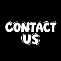 contact ons geïsoleerd Aan wit. contact ons sticker. contact ons dunschiller. contact ons teken. vector