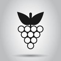 druif fruit teken icoon in vlak stijl. wijnstok vector illustratie Aan geïsoleerd achtergrond. wijn druiven bedrijf concept.