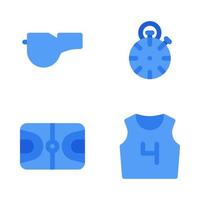 basketbal pictogrammen set. fluit, stopwatch, basketbal veld, Jersey. perfect voor website mobiel app, app pictogrammen, presentatie, illustratie en ieder andere projecten vector