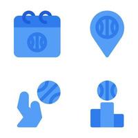 basketbal pictogrammen set. kalender, pin, schieten, podium. perfect voor website mobiel app, app pictogrammen, presentatie, illustratie en ieder andere project vector