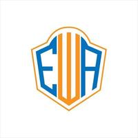 ewa abstract monogram schild logo ontwerp Aan wit achtergrond. ewa creatief initialen brief logo. vector