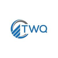 twq vlak accounting logo ontwerp Aan wit achtergrond. twq creatief initialen groei diagram brief logo concept.twq bedrijf financiën logo ontwerp. vector